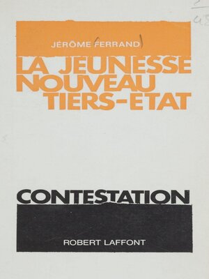 cover image of La jeunesse, nouveau Tiers état